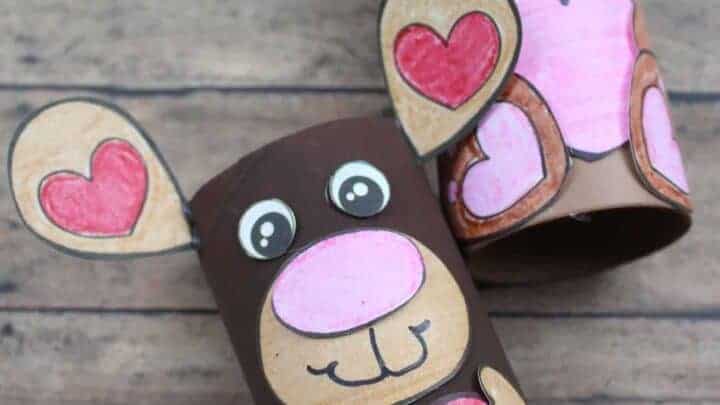 valentines bears cute tube craft
