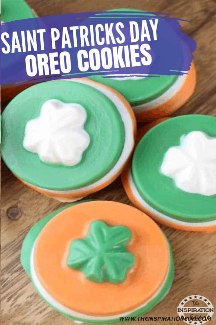 Saint Patricks Day Shamrock Oreo Cookies