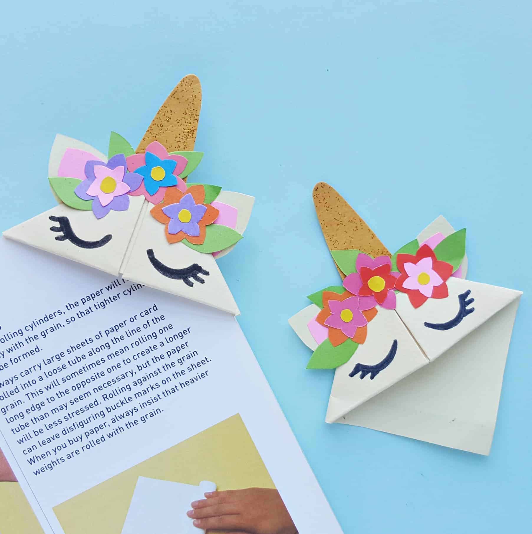 Easy DIY Unicorn Bookmark Craft For Kids · The Inspiration Edit