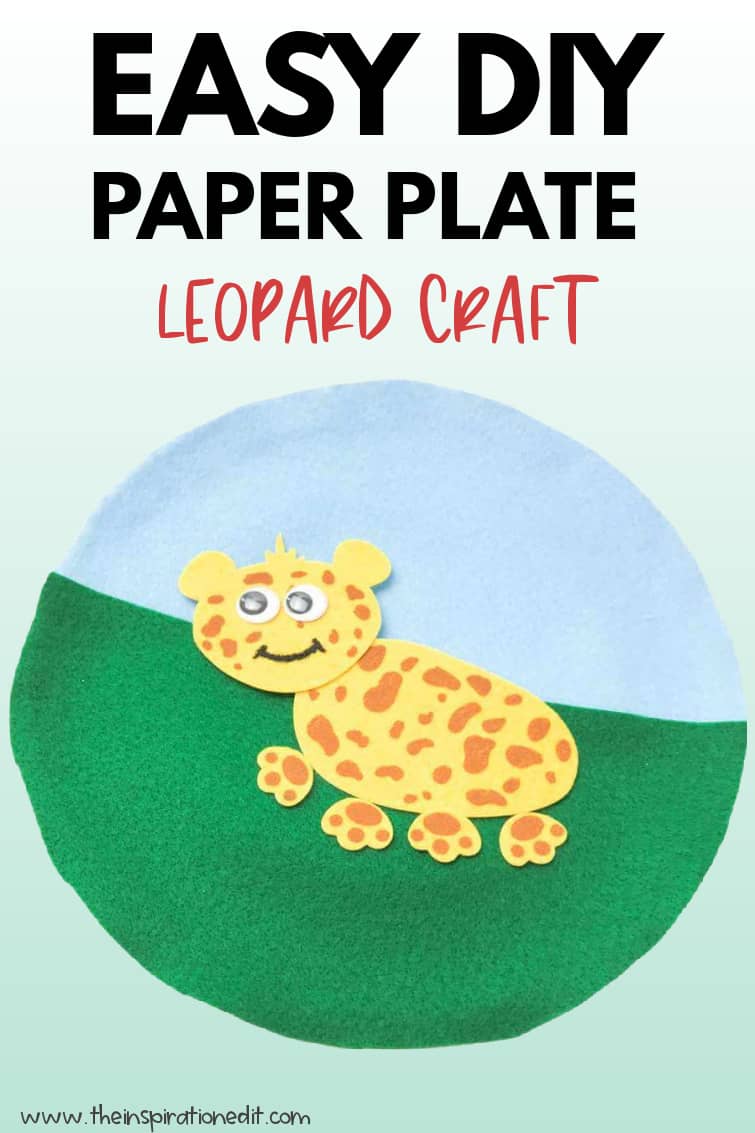 paper plate leopard