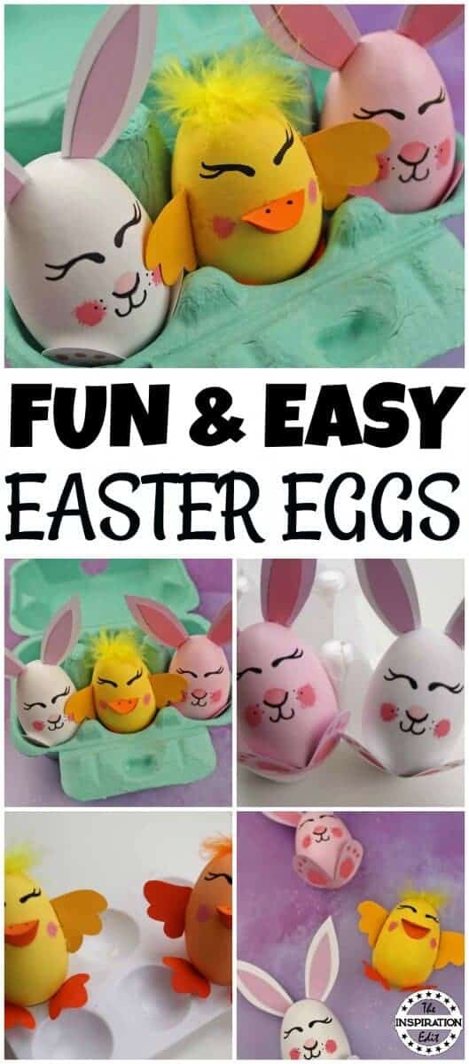 diy Chick easter Eggs