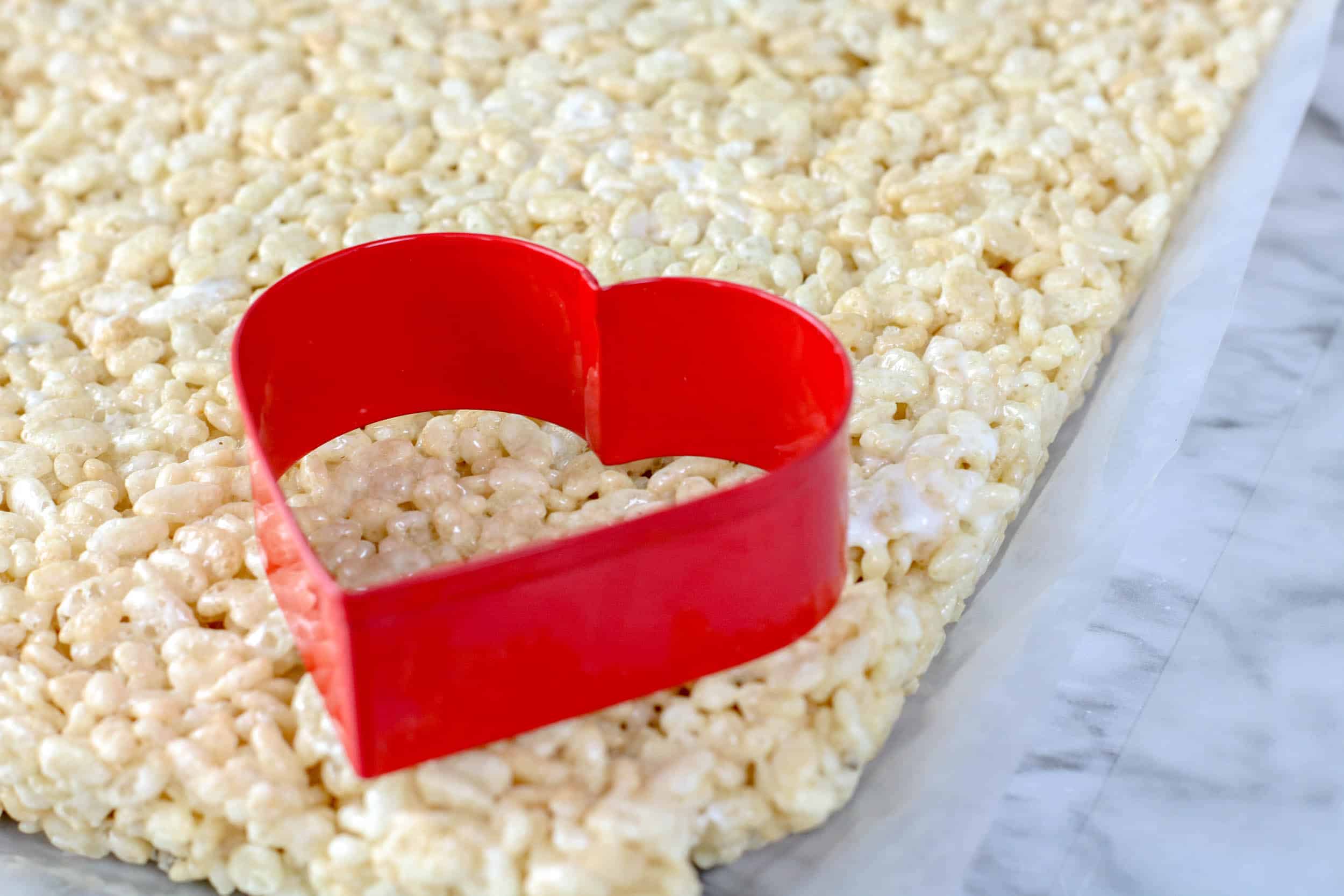 Making Ladybird Rice Krispy Treats.