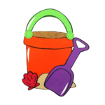 Beach Bucket and Shovel Sand Craft.