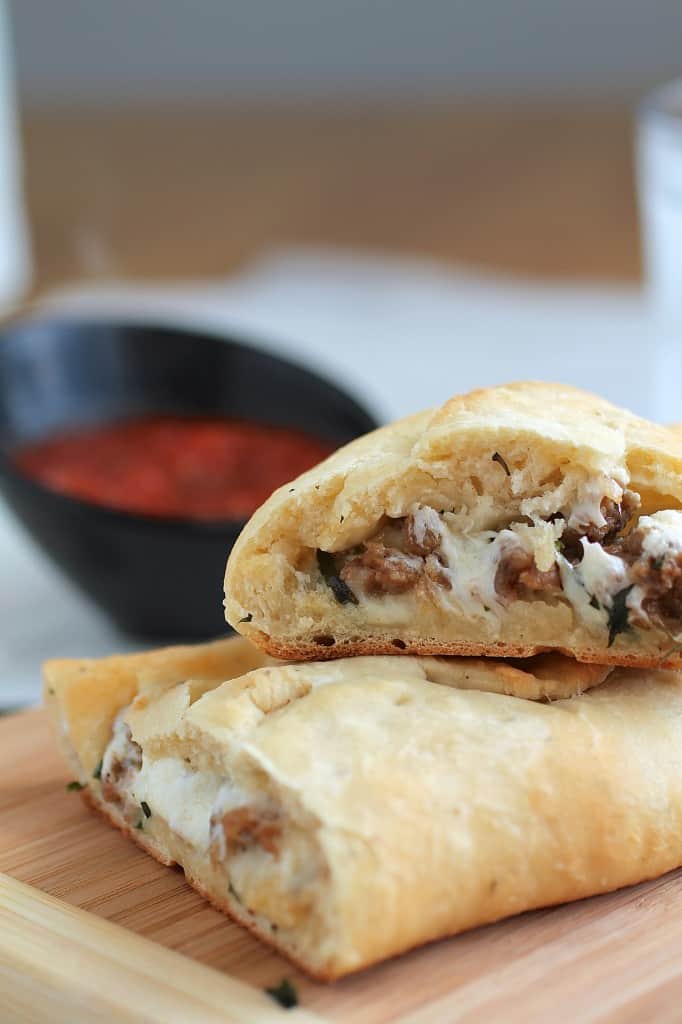 Goat Cheese Calzones.