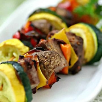 Steak Kabobs.