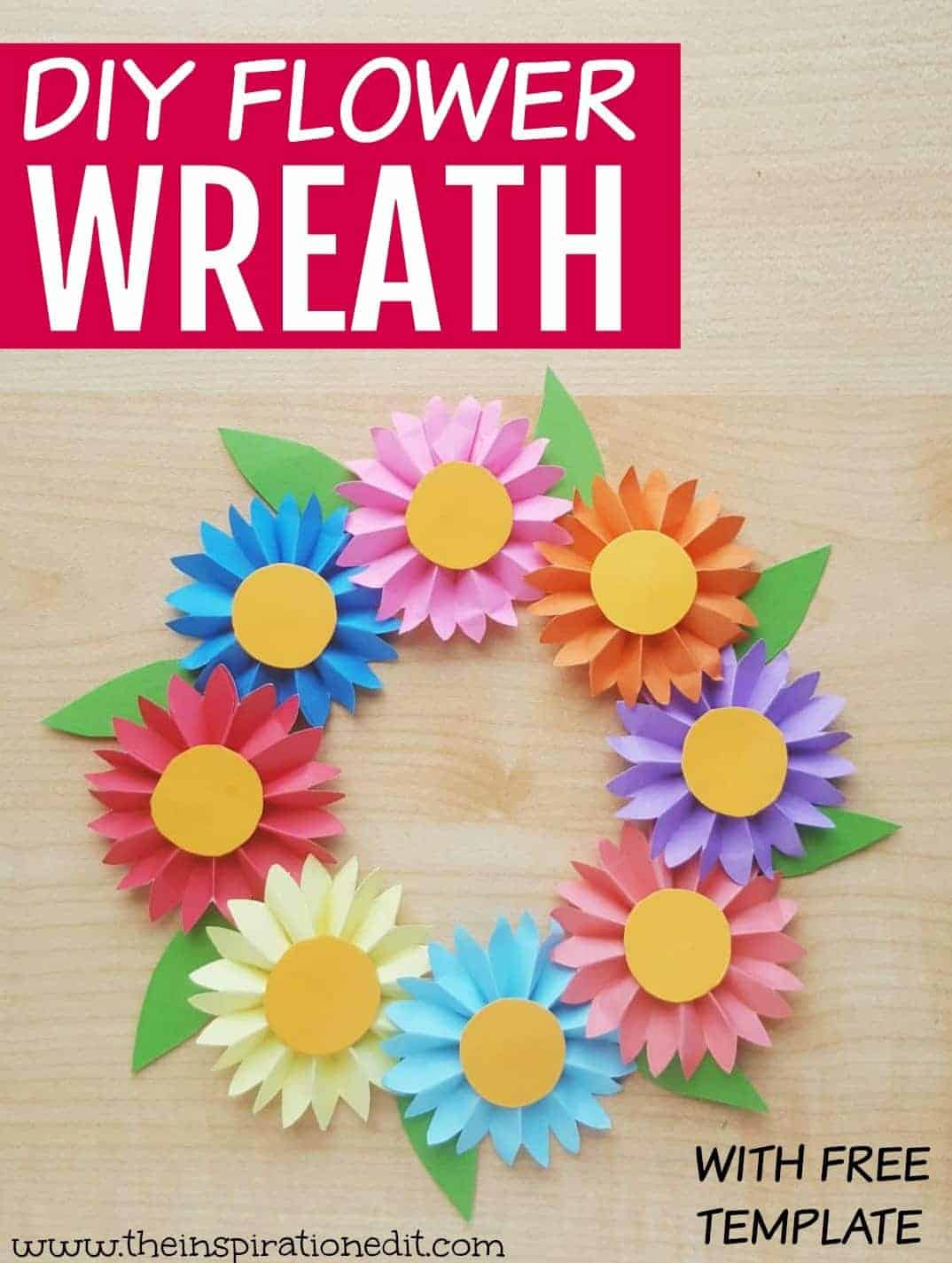 diy flower wreath craft