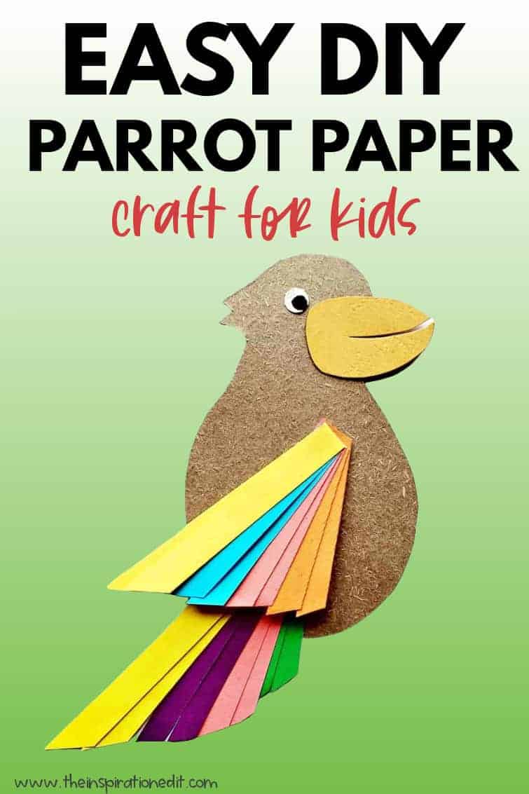 Paper Bird Craft With Free Template | The Inspiration Edit