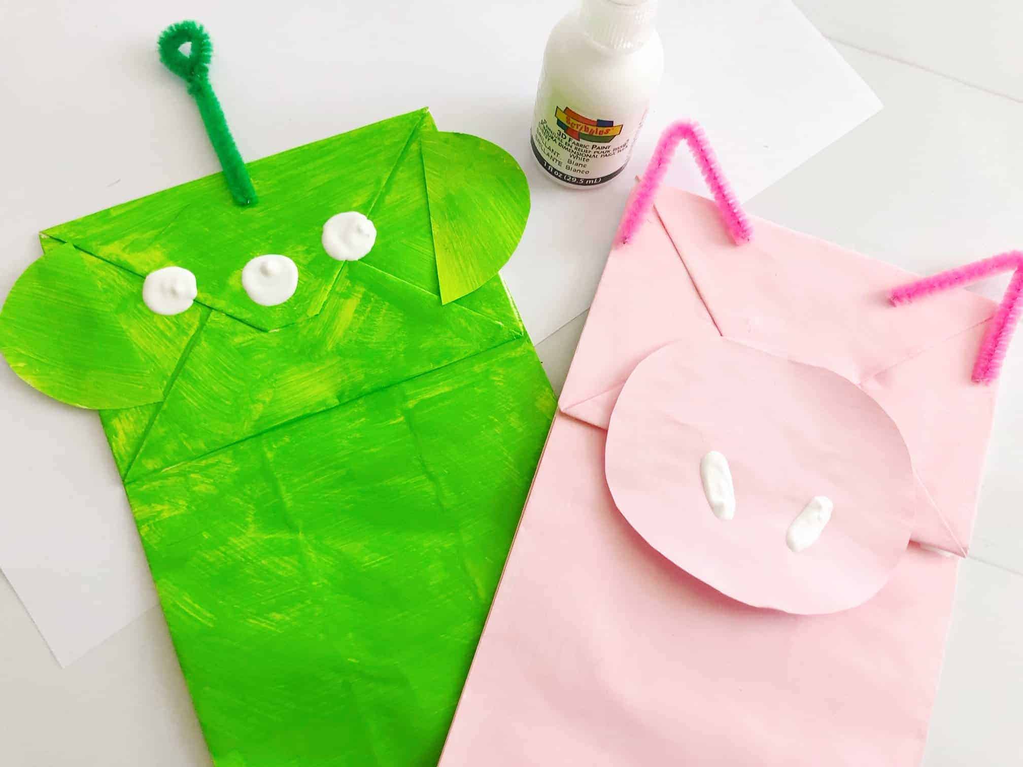 Toy Story Paper Bag Puppet Preschool Craft.