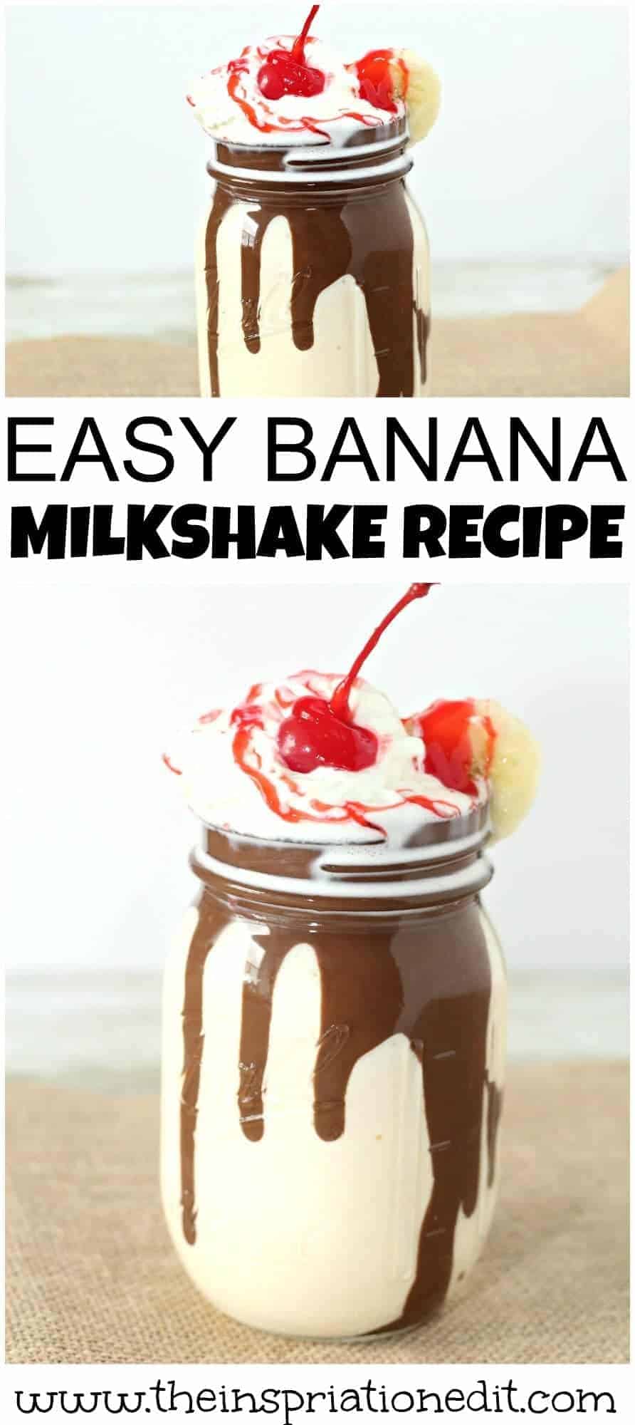 Banana Milkshake With Ice Cream Easy Recipe · The Inspiration Edit