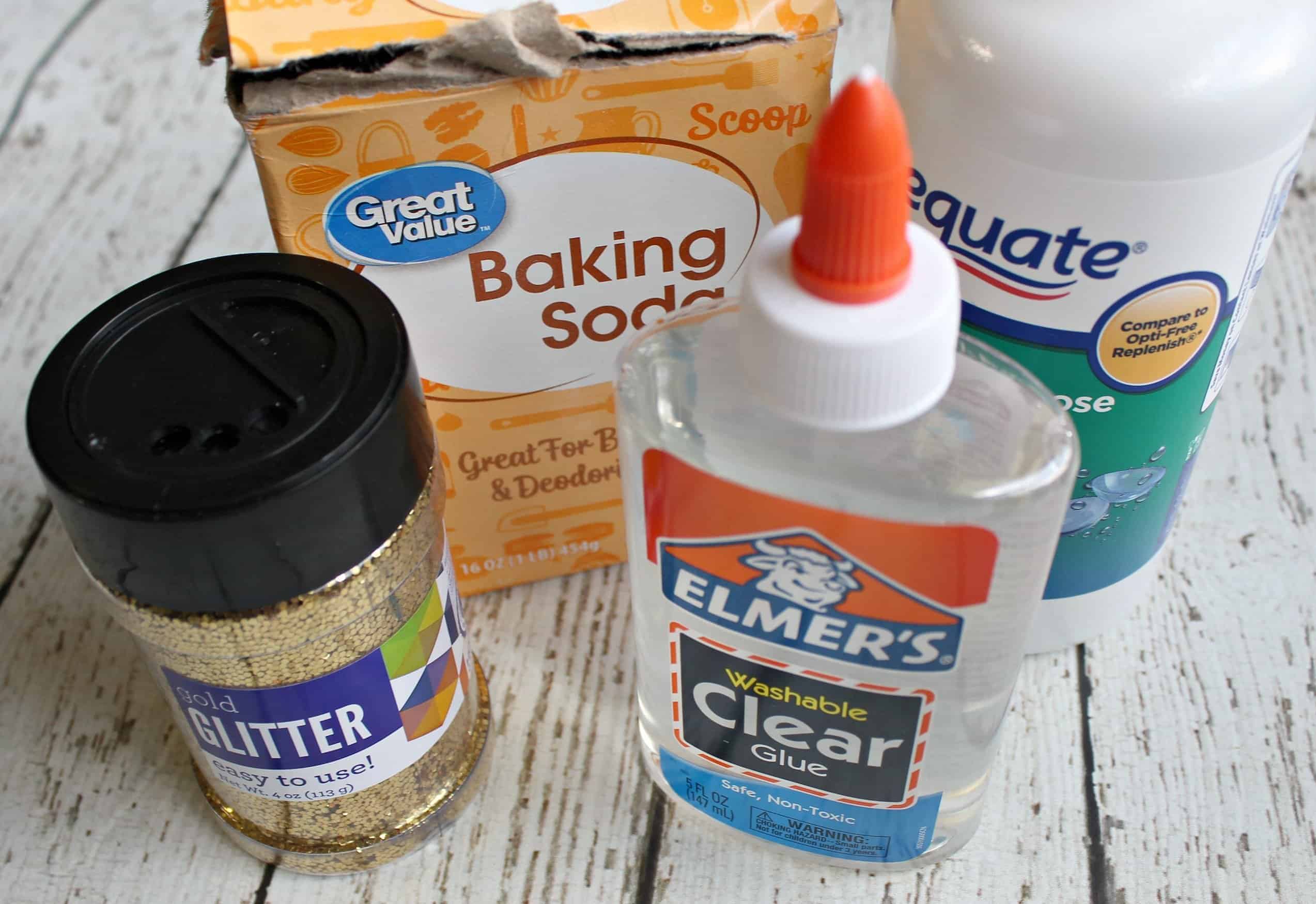 ingredients for glitter slime