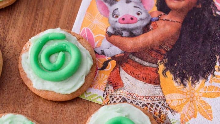 moana cookies for a moana party