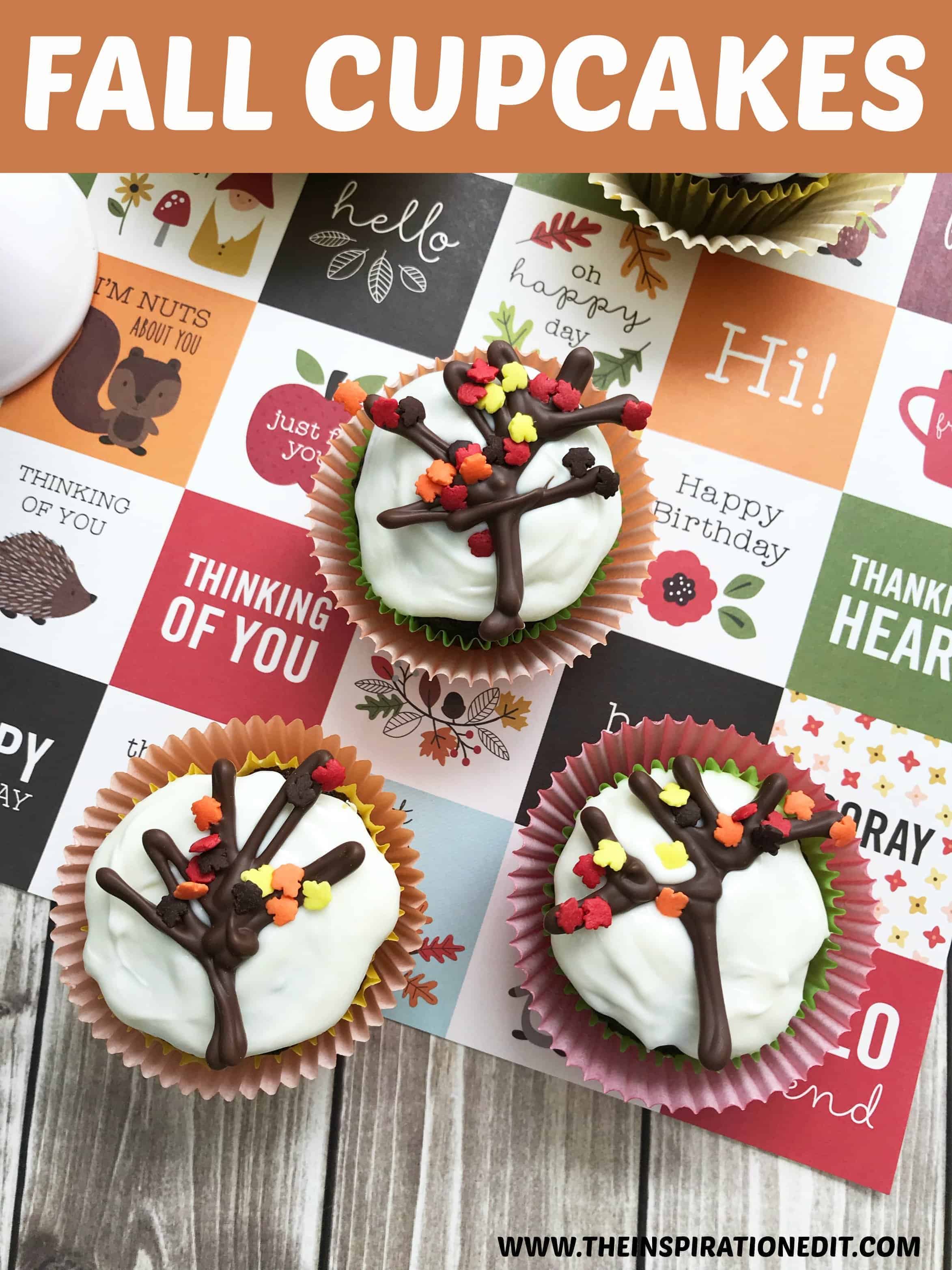 Autumn Fall Cupcakes.
