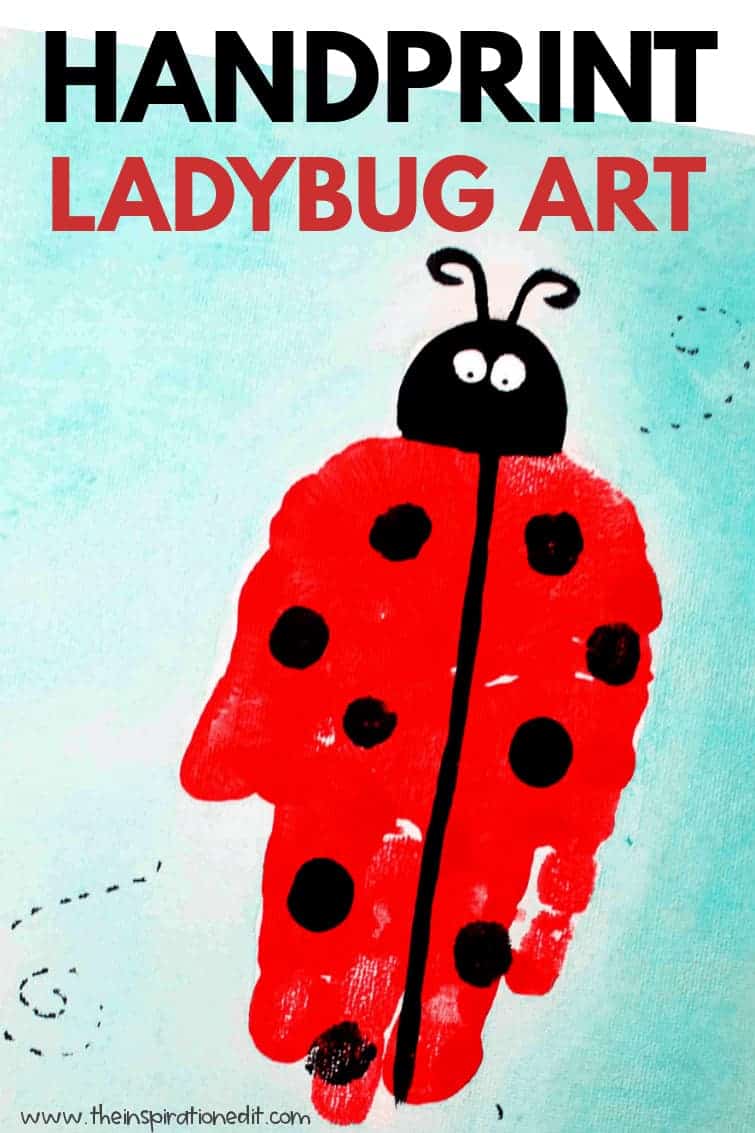 Ladybug Handprint Art For Toddlers