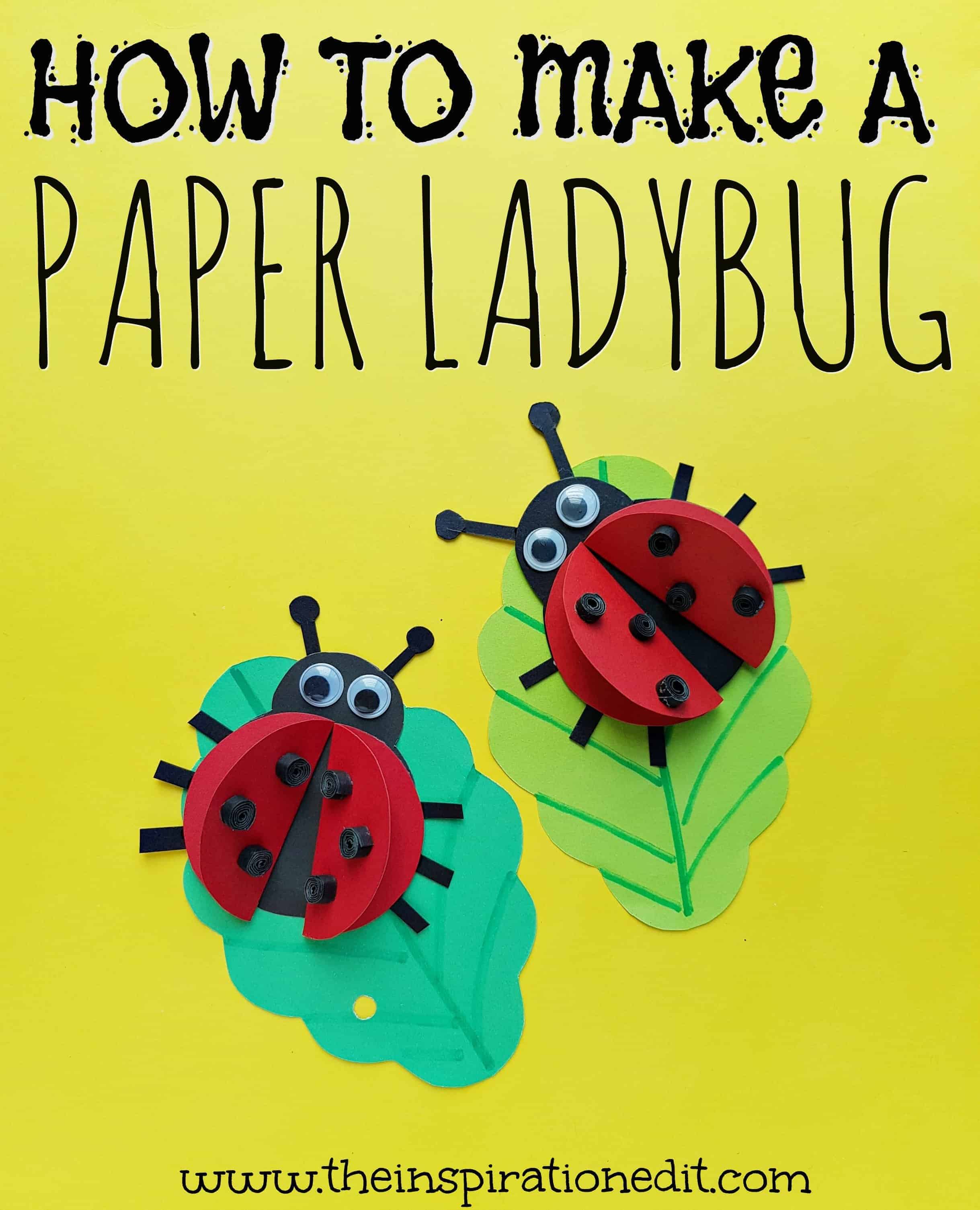 Paper Ladybug Craft.