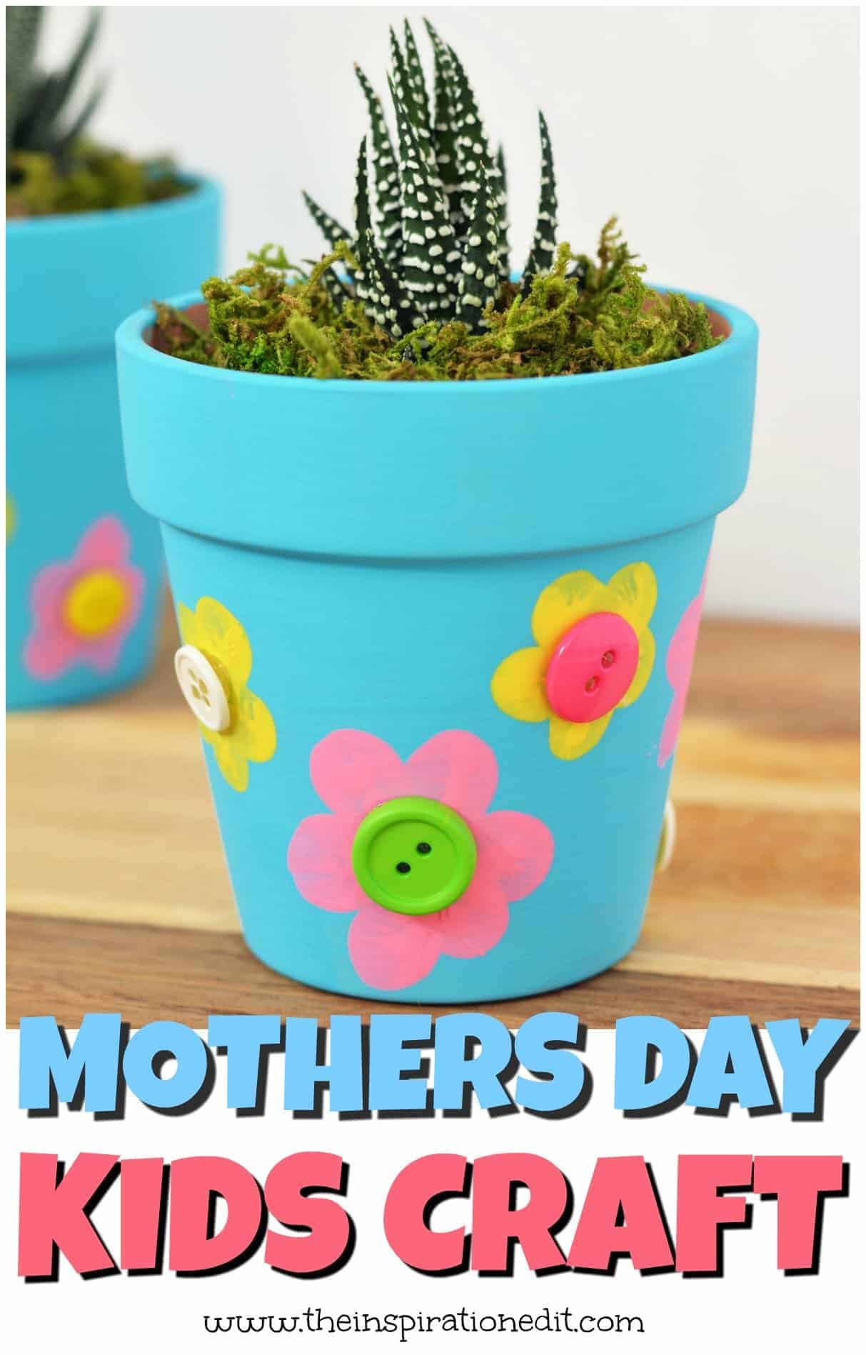 mothers day flower pot craft