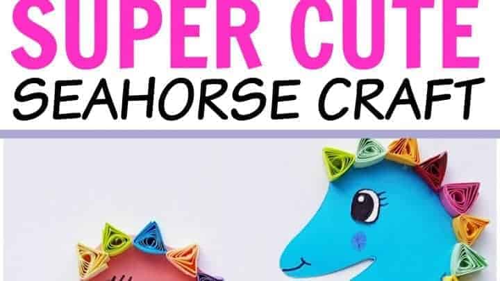 paper seahorse quilling project