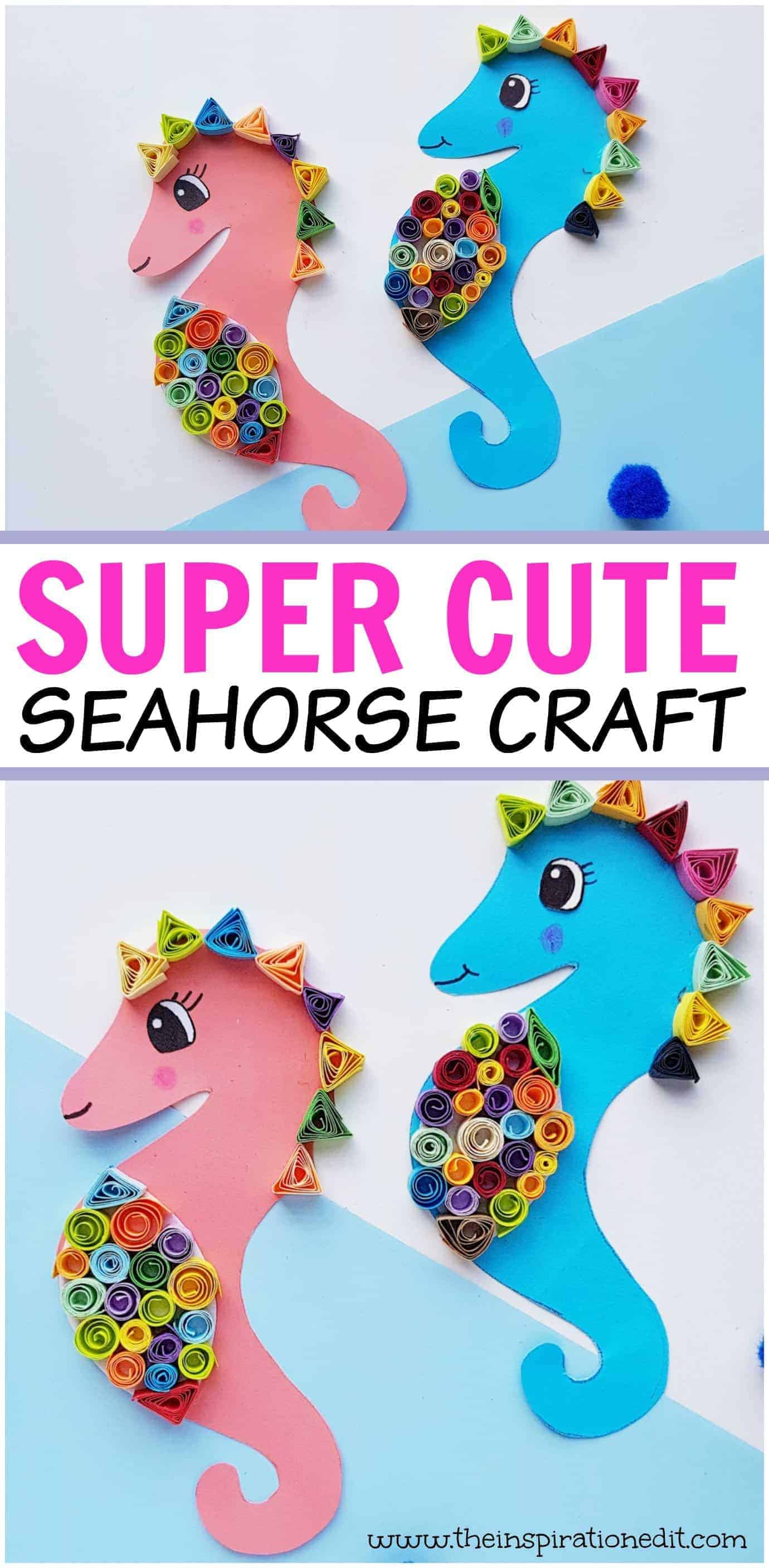 Paper Seahorse Quilling Project.