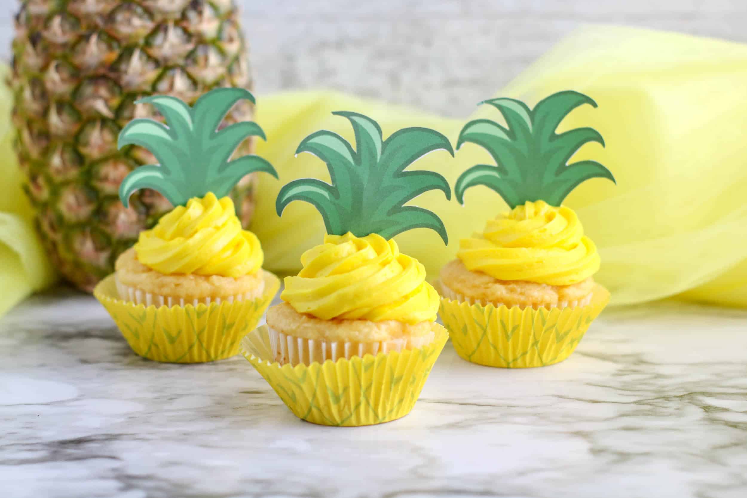 Pineapple Cupcakes.