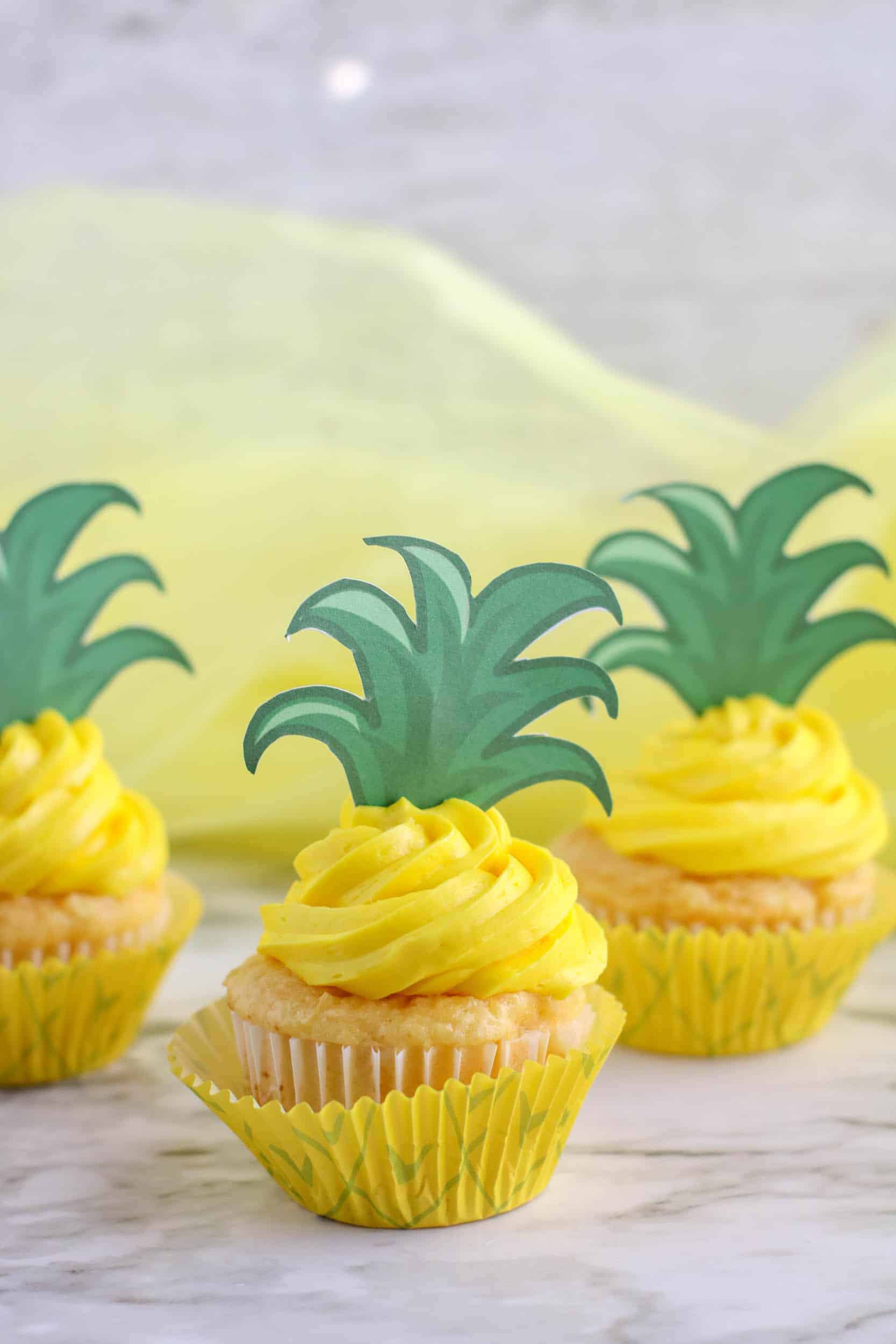 Pineapple Cupcakes.