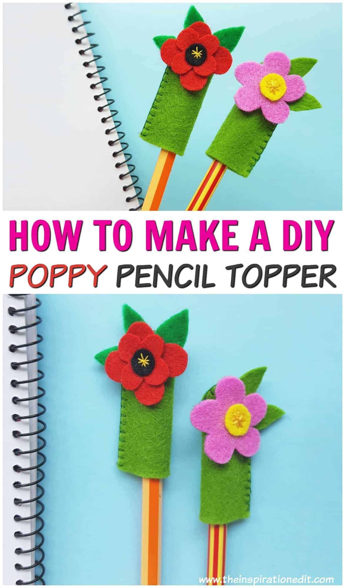 How to Make a Pencil Topper from Felt.
