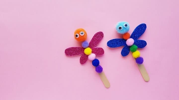 popsicle stick dragonfly craft