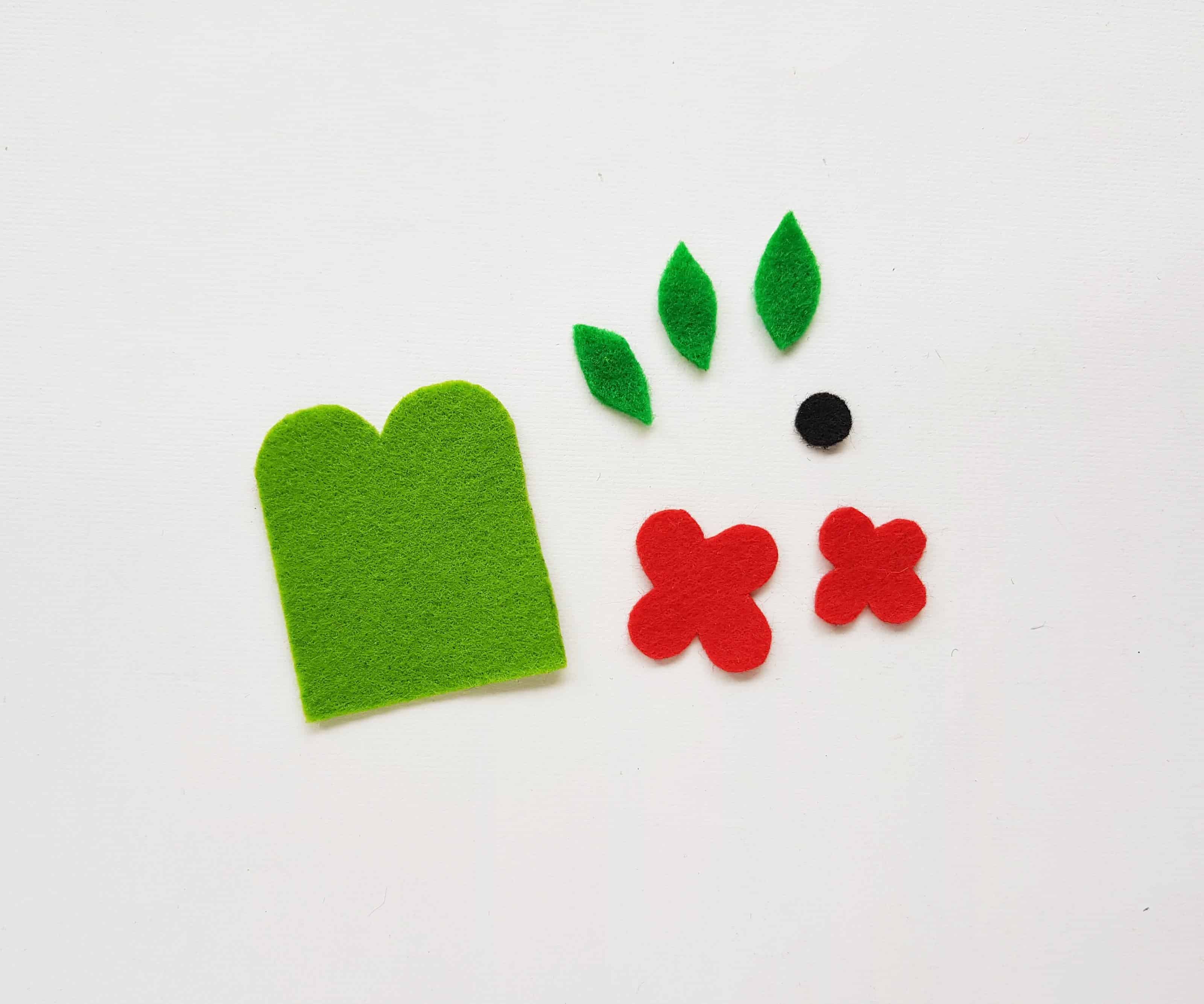 Felt Craft Poppy Pencil Topper Idea.