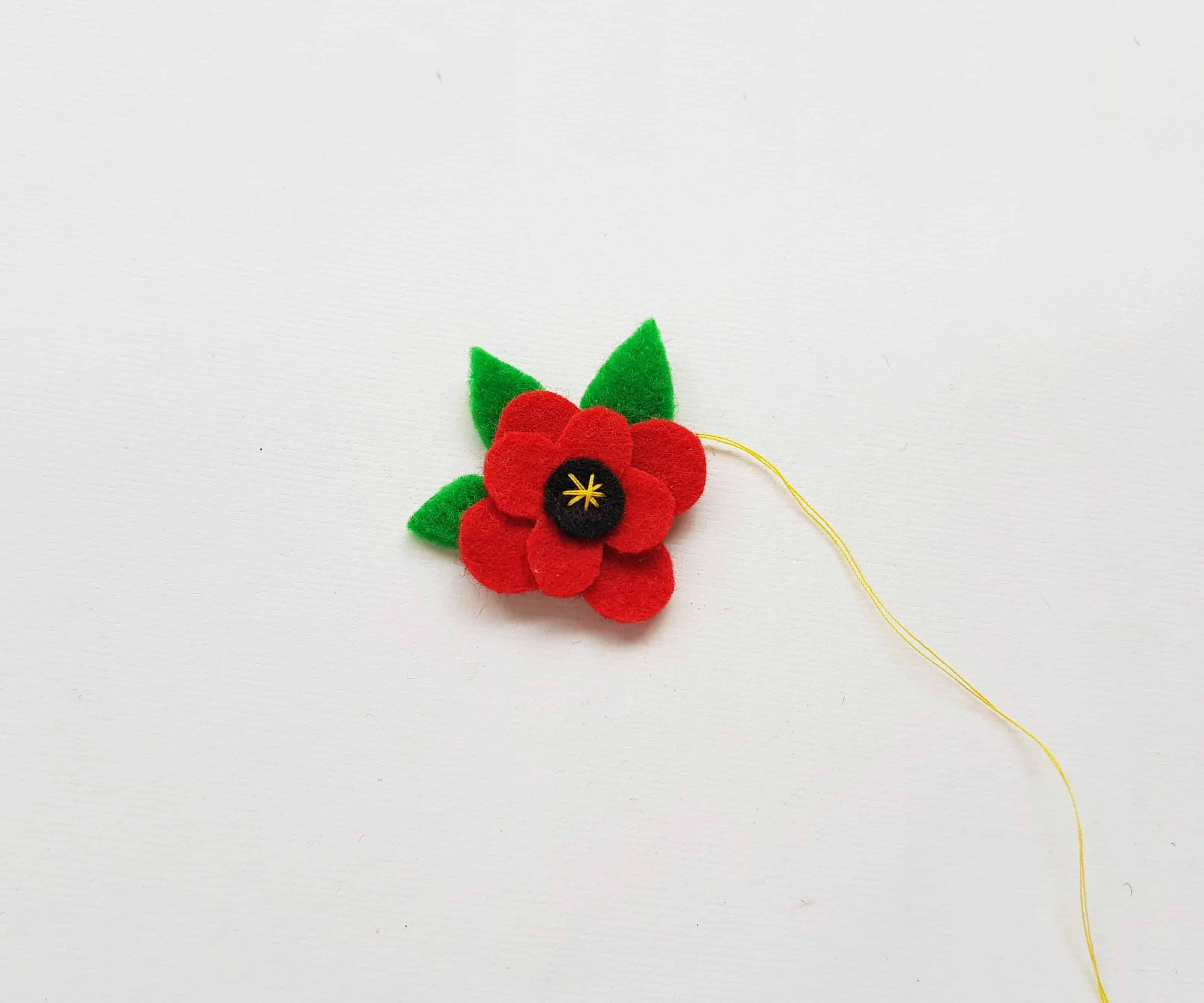 Making a Poppy Flower Craft.