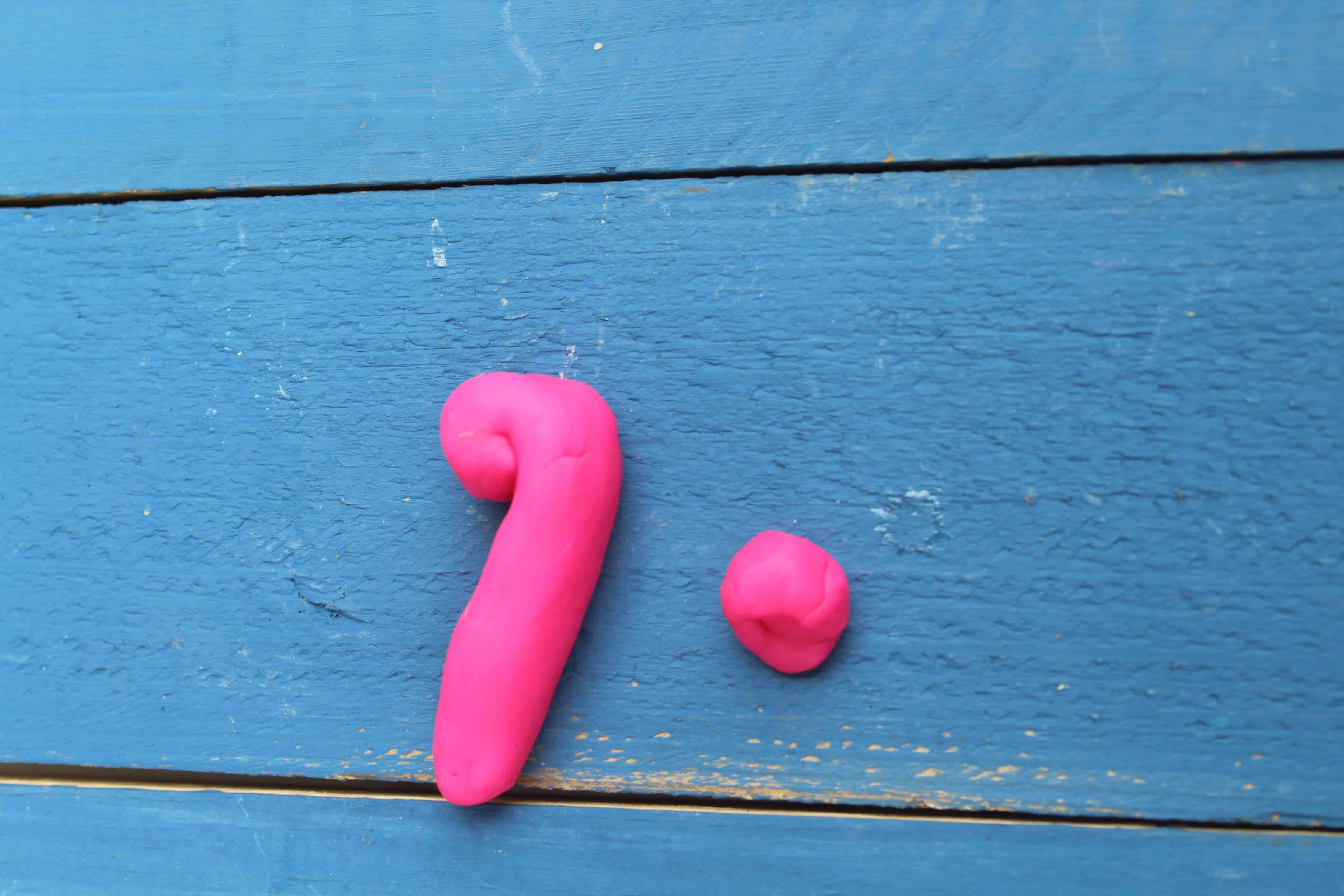 Making Snails from Playdough.