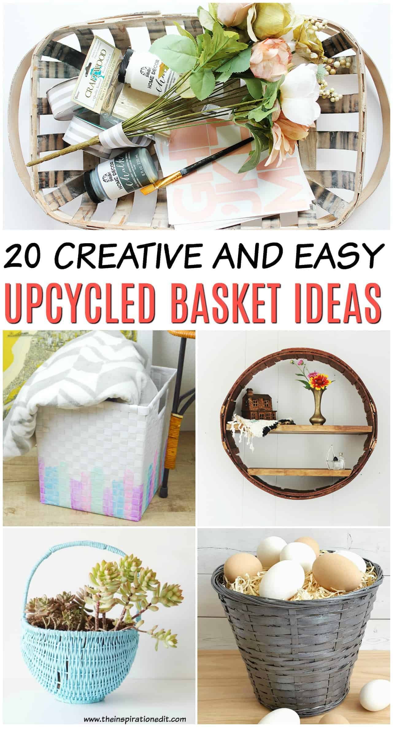 Upcycling Projects Using Baskets