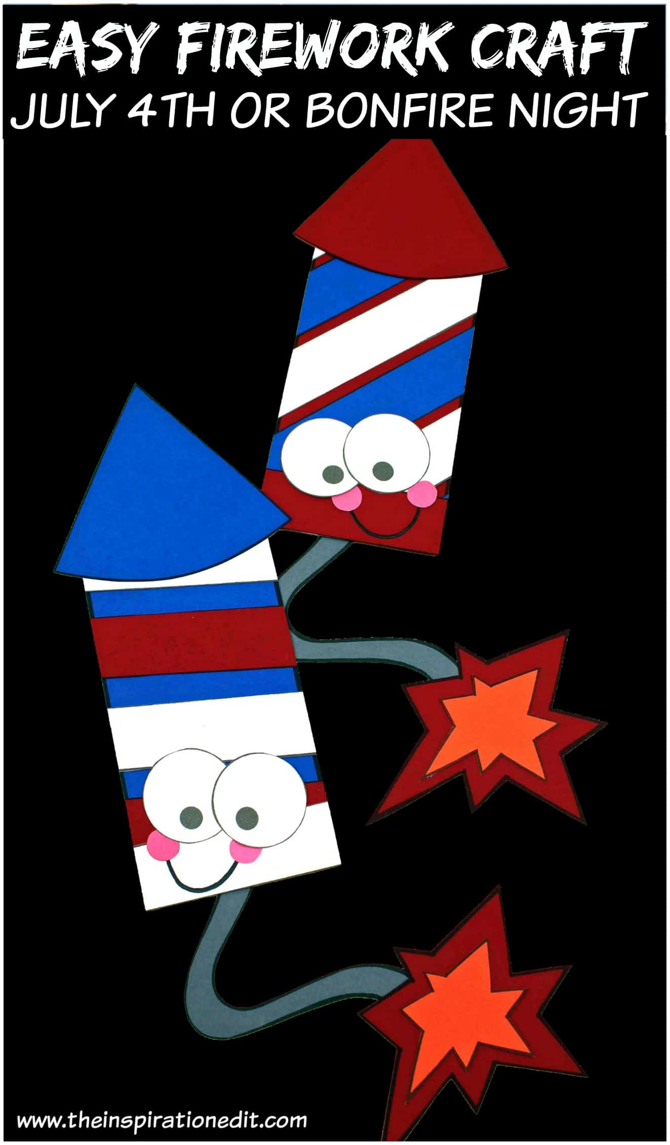Bonfire Night Firework Craft Idea.