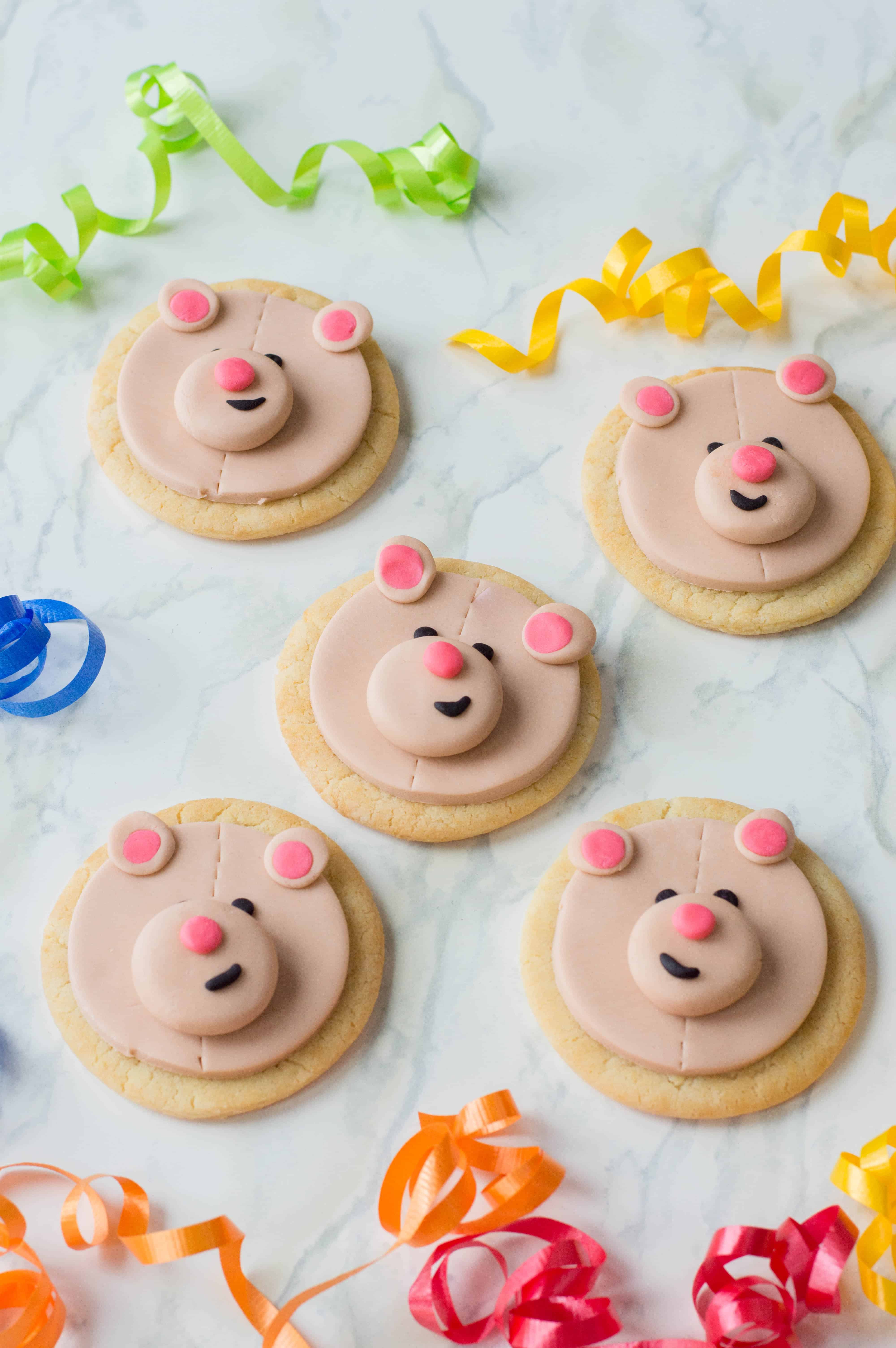Finished teddy bear cookies