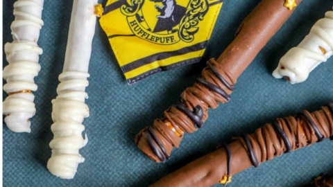 Harry Potter Party Food Pretzel Wands.