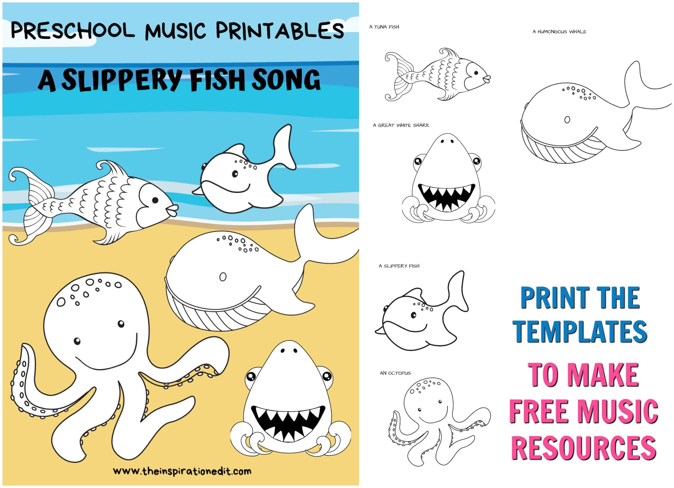 Free Slippery Fish Printable Template