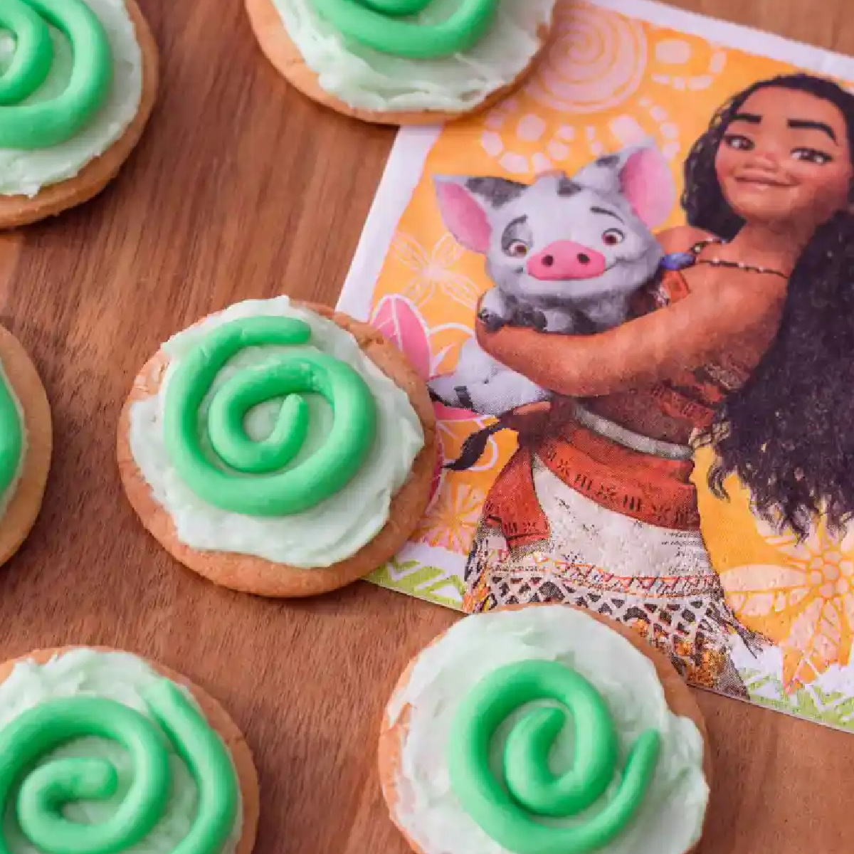moana heart of te fiti cookies, easy kids recipes.