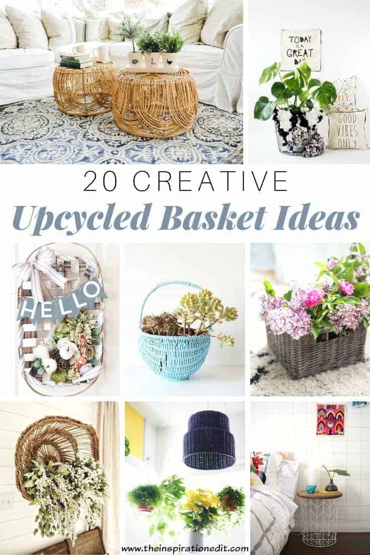 Upcycling Projects Using Baskets