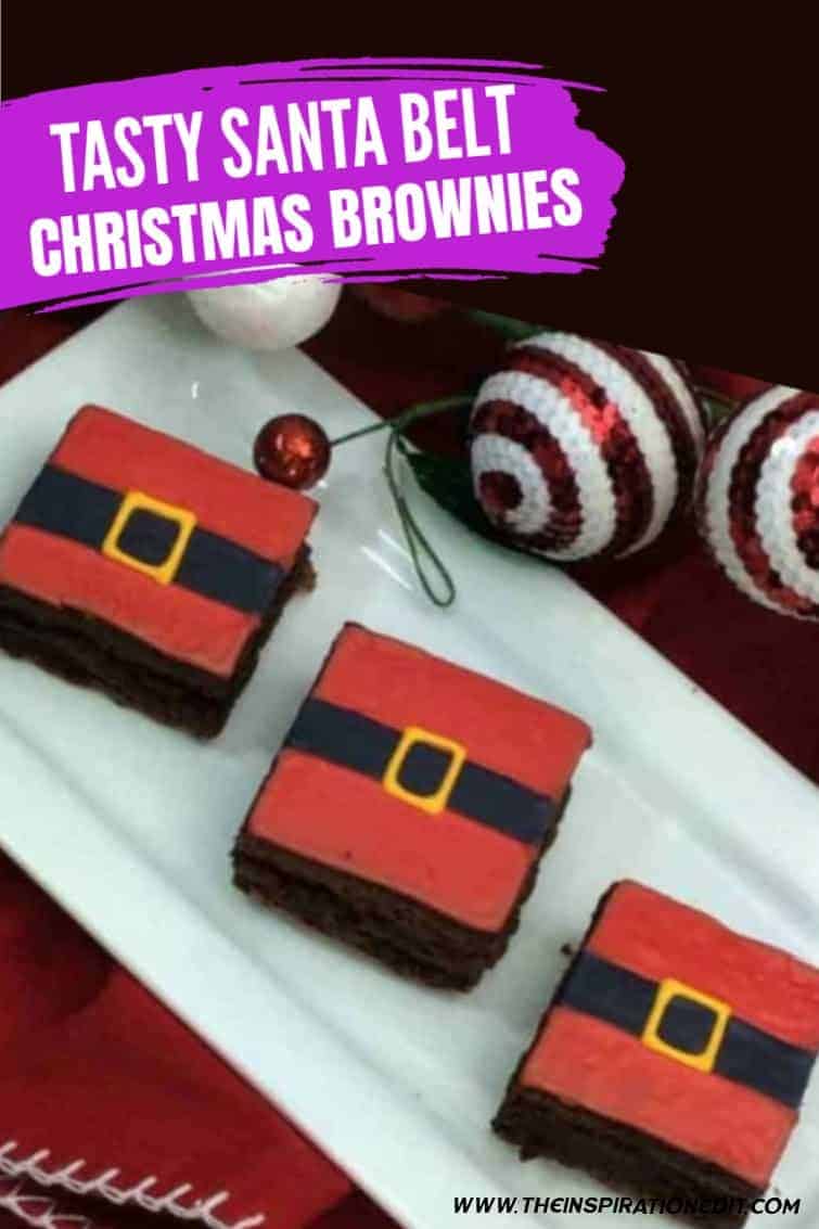 santa belt brownies