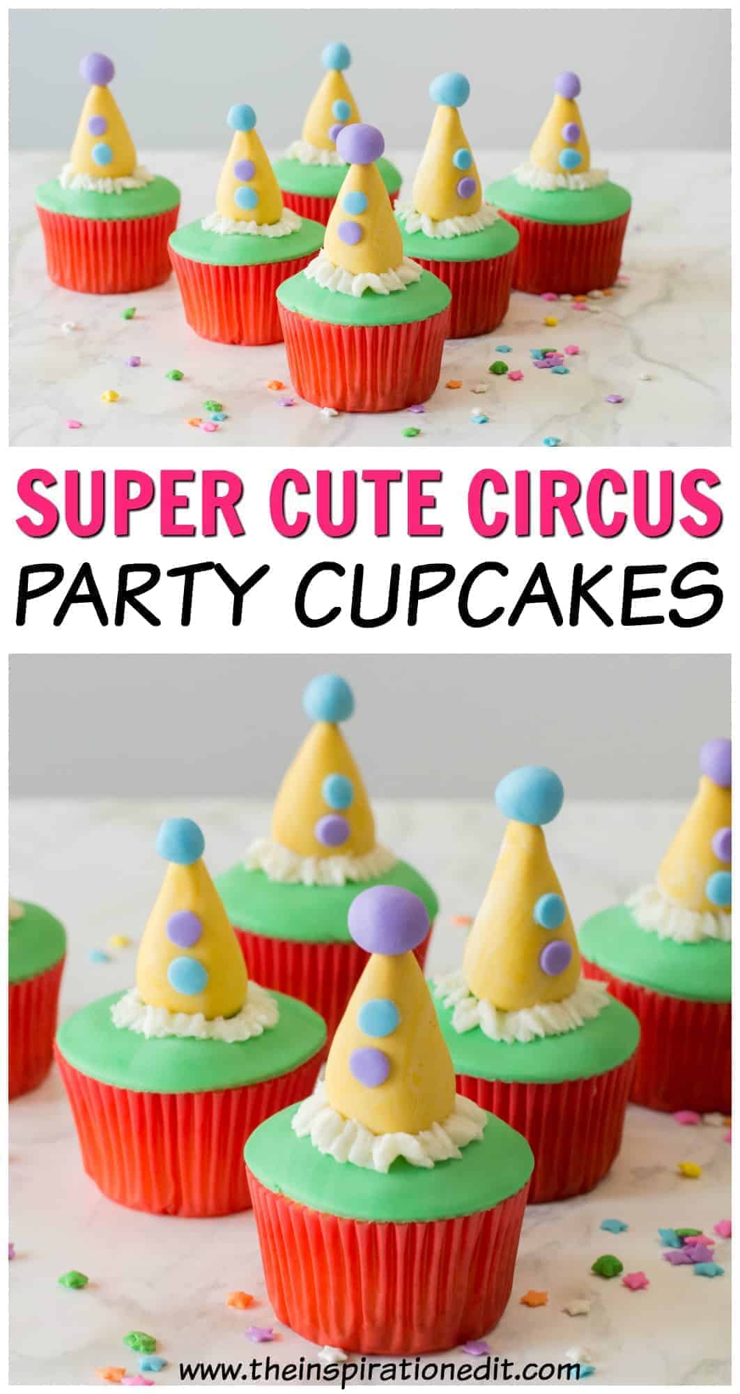 clown cupcakes