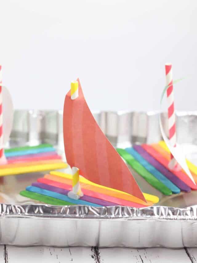 Preschool Boat Craft Using Popsicle Sticks Story
