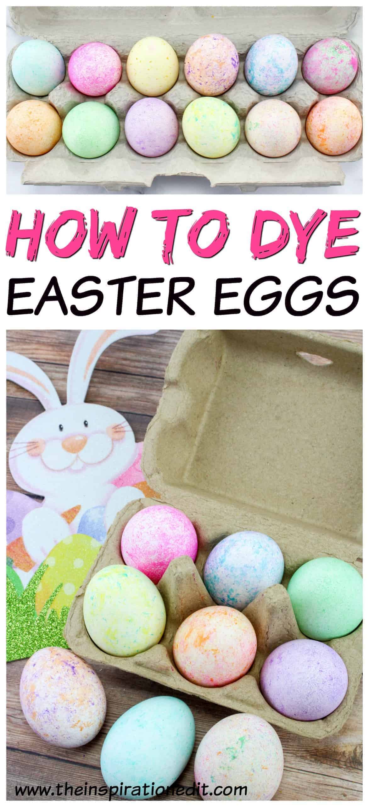 Rice dyed Easter eggs