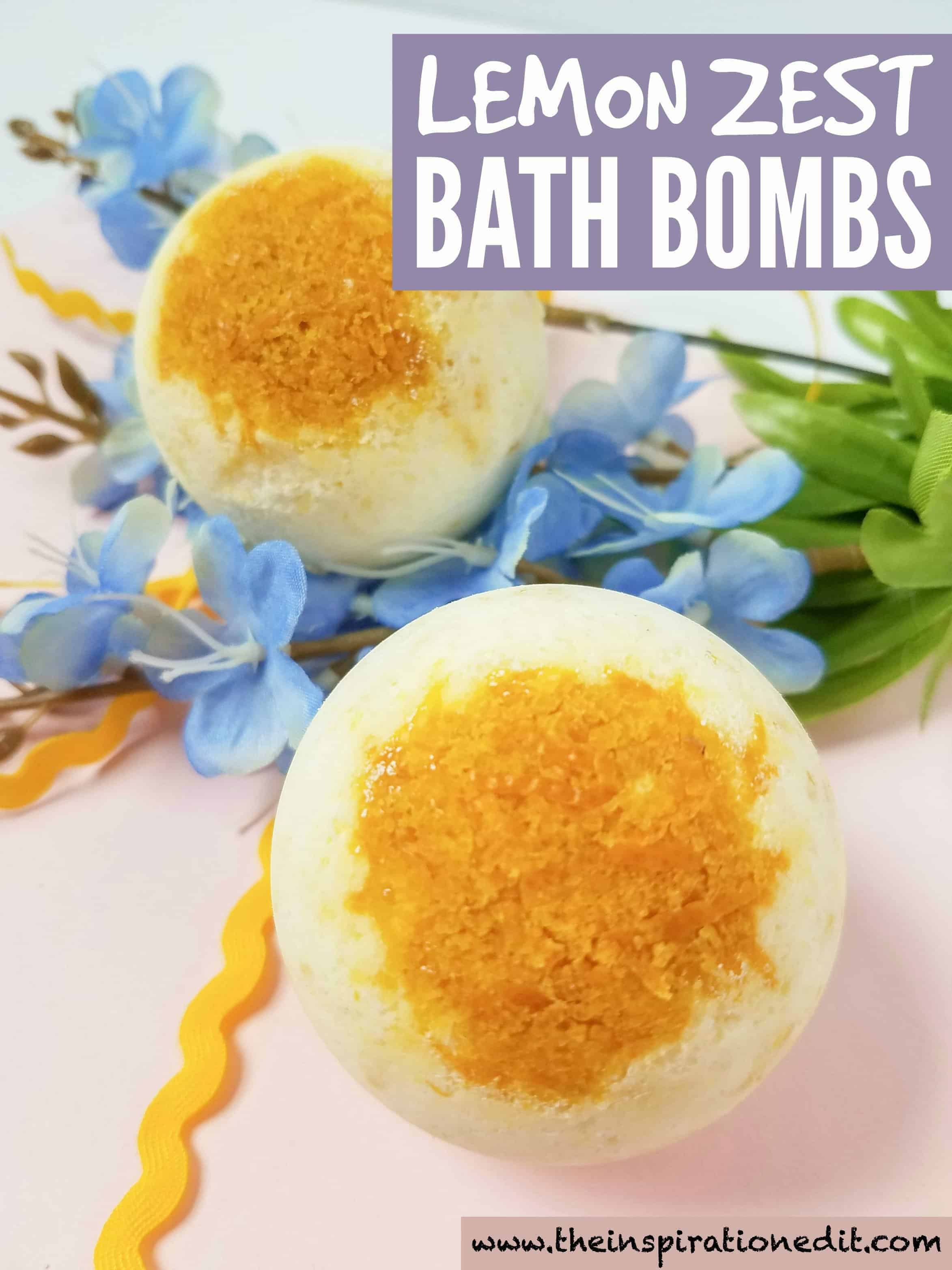 The Best Bath Bombs With Fresh Lemon Zest.