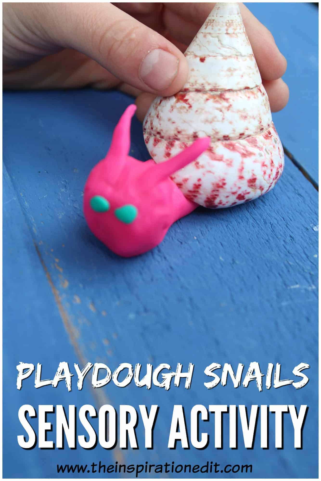 Sensory Snails Playdough Activity.