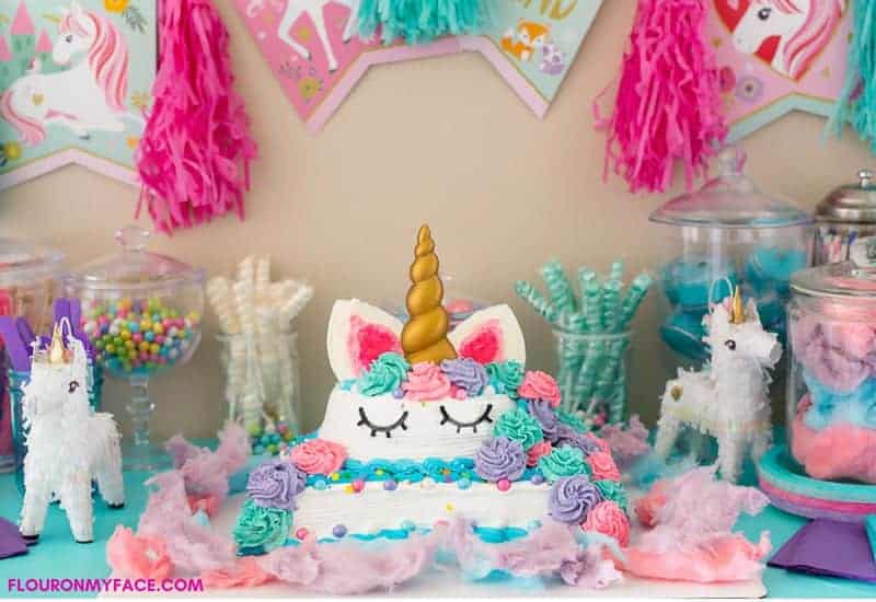 Unicorn Ice Cream Cake.