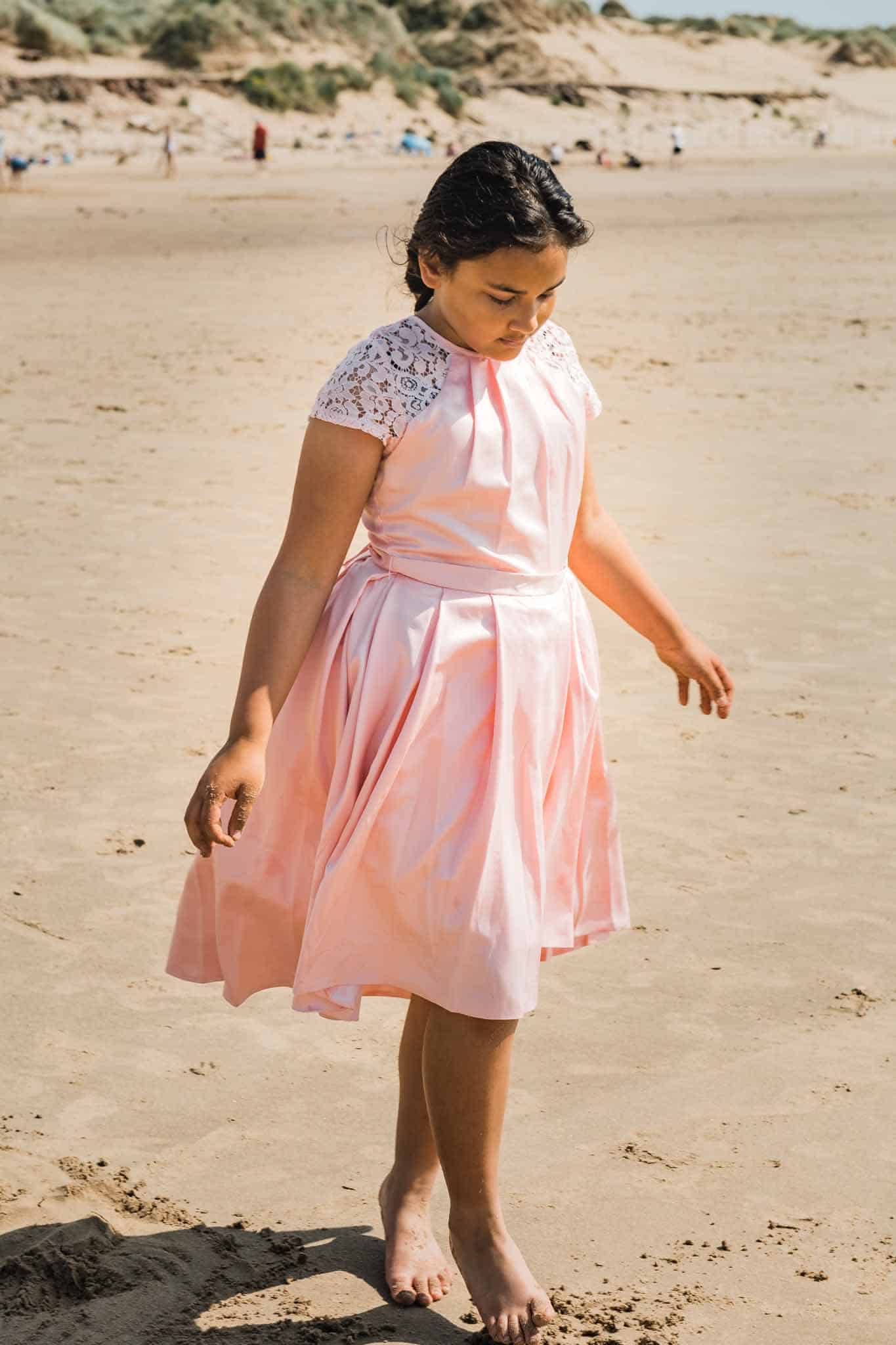 Girls Pink Party Dress