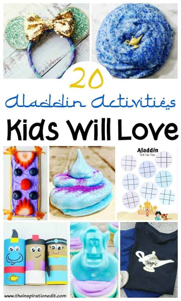 Aladdin activities and aladdin crafts for kids