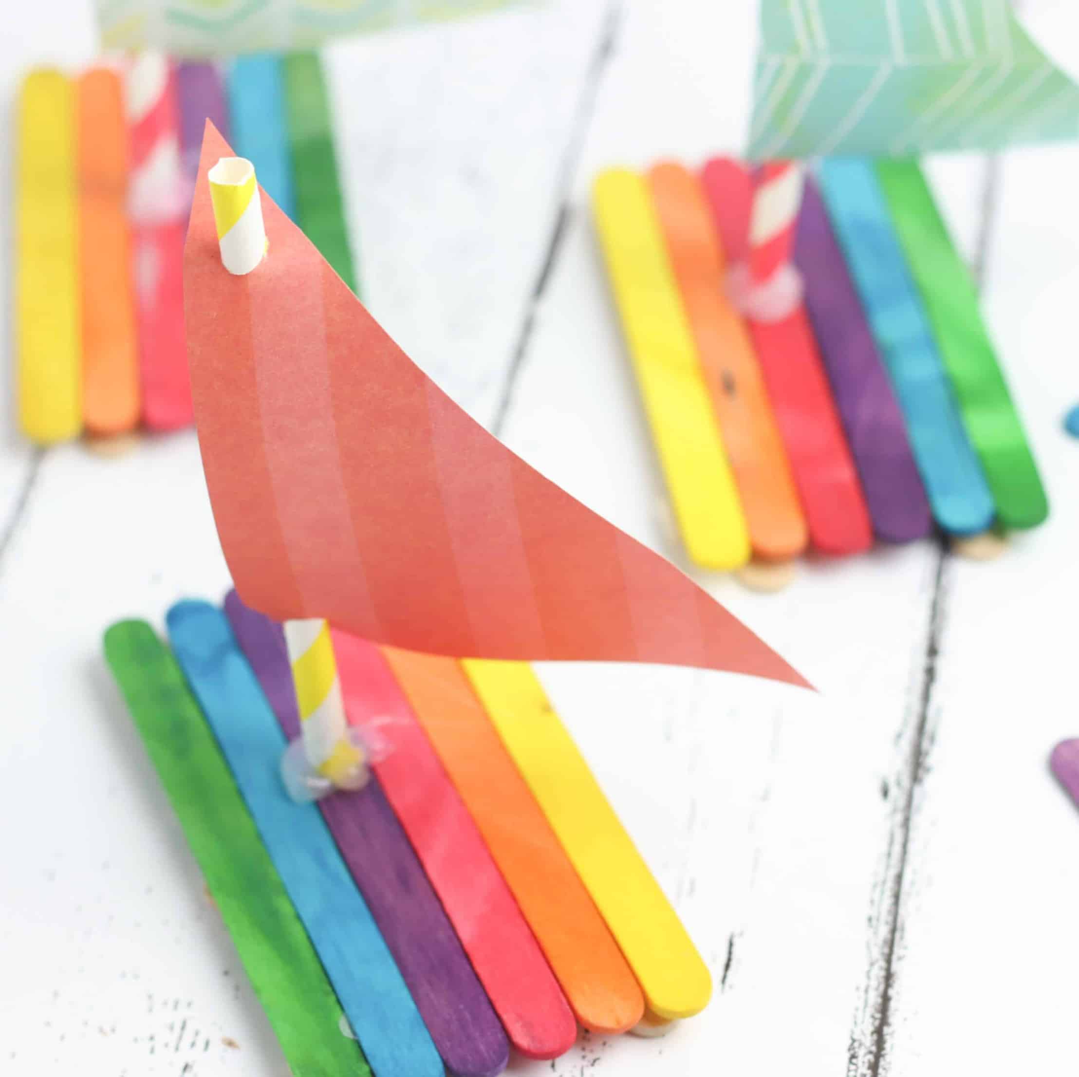 Preschool Boat Craft Using Popsicle Sticks · The Inspiration Edit