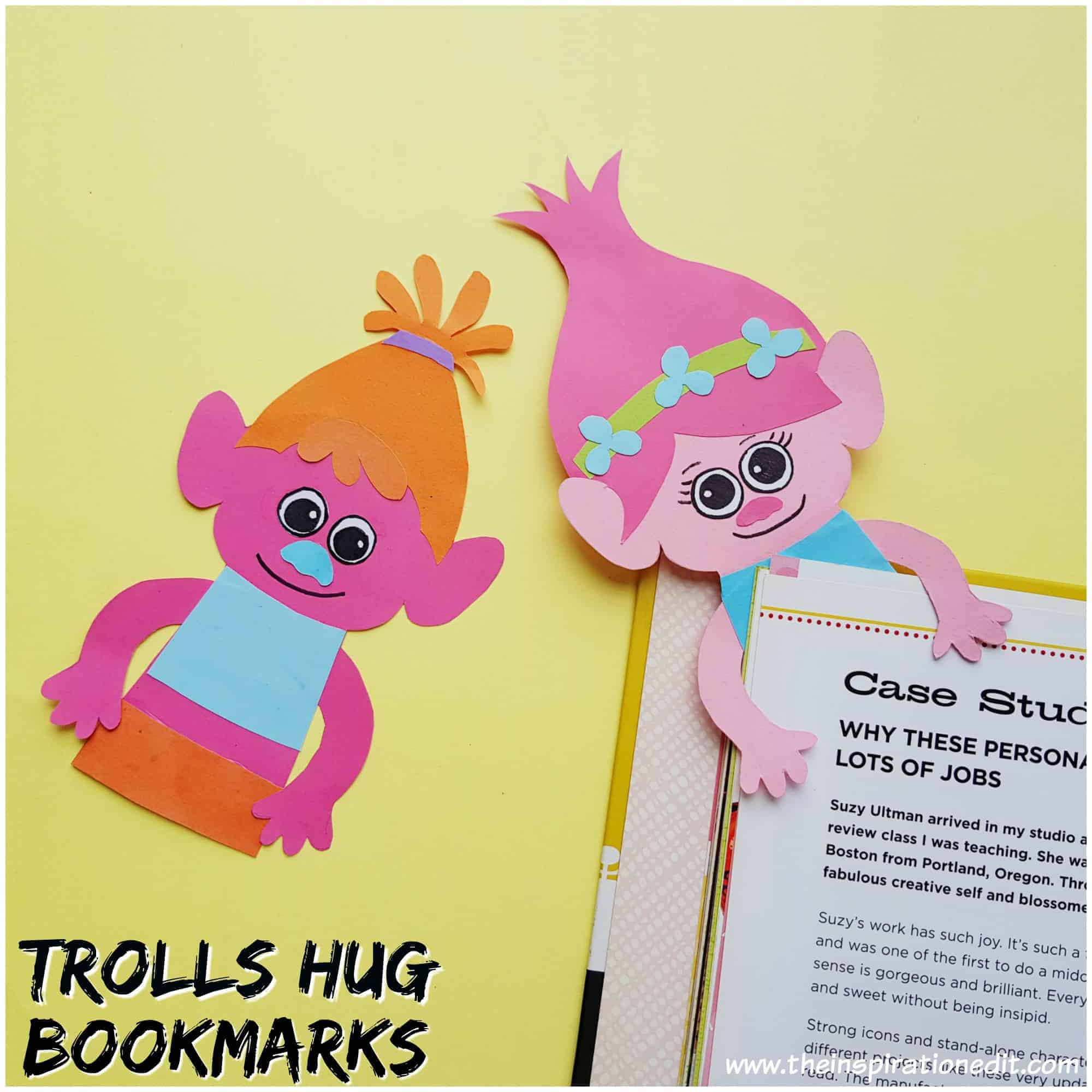 Hug Time Poppy Troll Corner Bookmarks