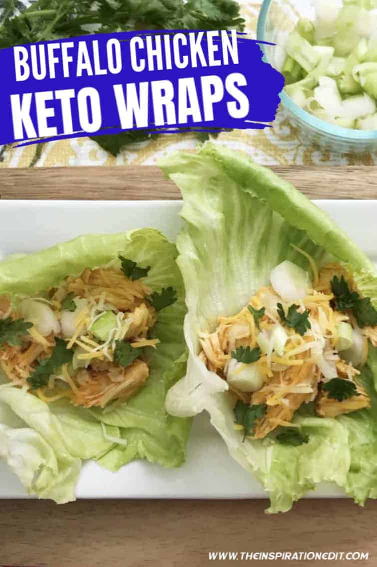 buffalo chicken keto wraps