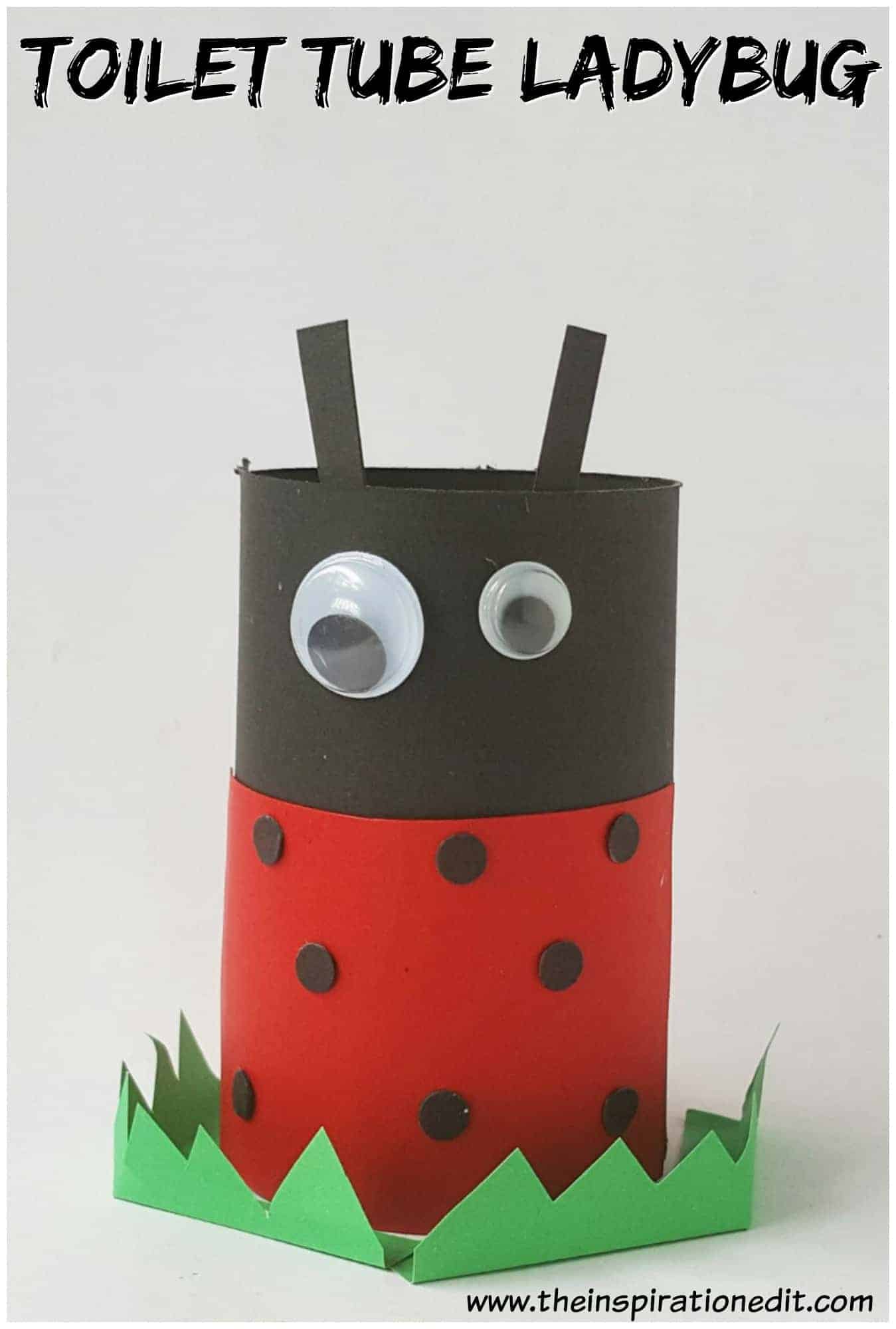 Toilet Tube Ladybug craft