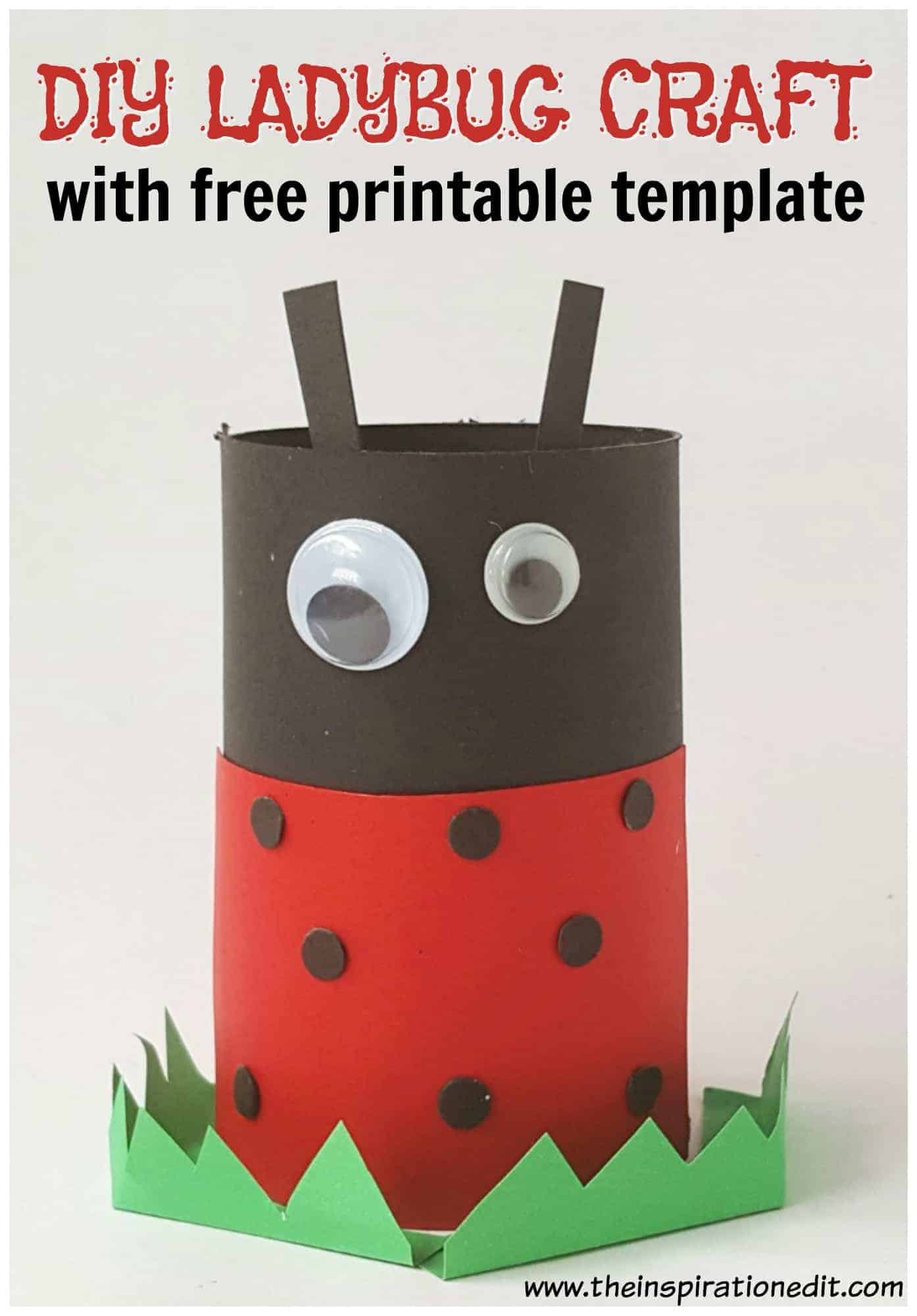 Toilet Tube Ladybug craft