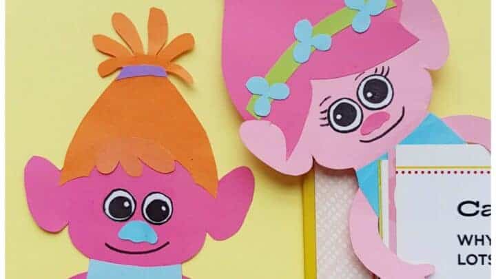 Hug Time Poppy Troll Corner Bookmarks
